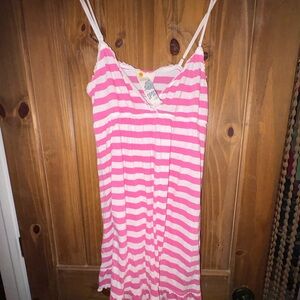 PINK Victoria's Secret Pink and White Striped dress